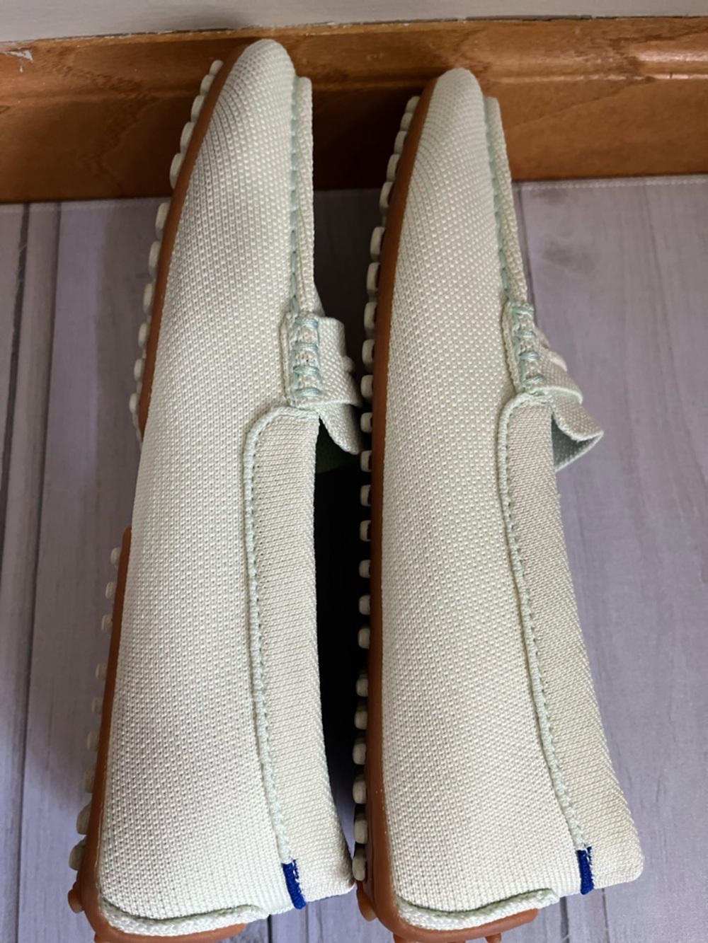 Women’s Rothy’s The Driver slip on loafer in aquamarine color. Size 8.5 - Picture 9 of 10